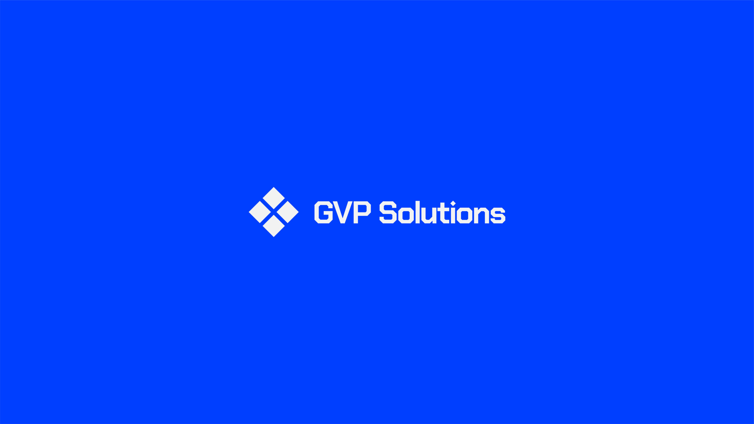 Logo completo per azienda tech gvp solutions