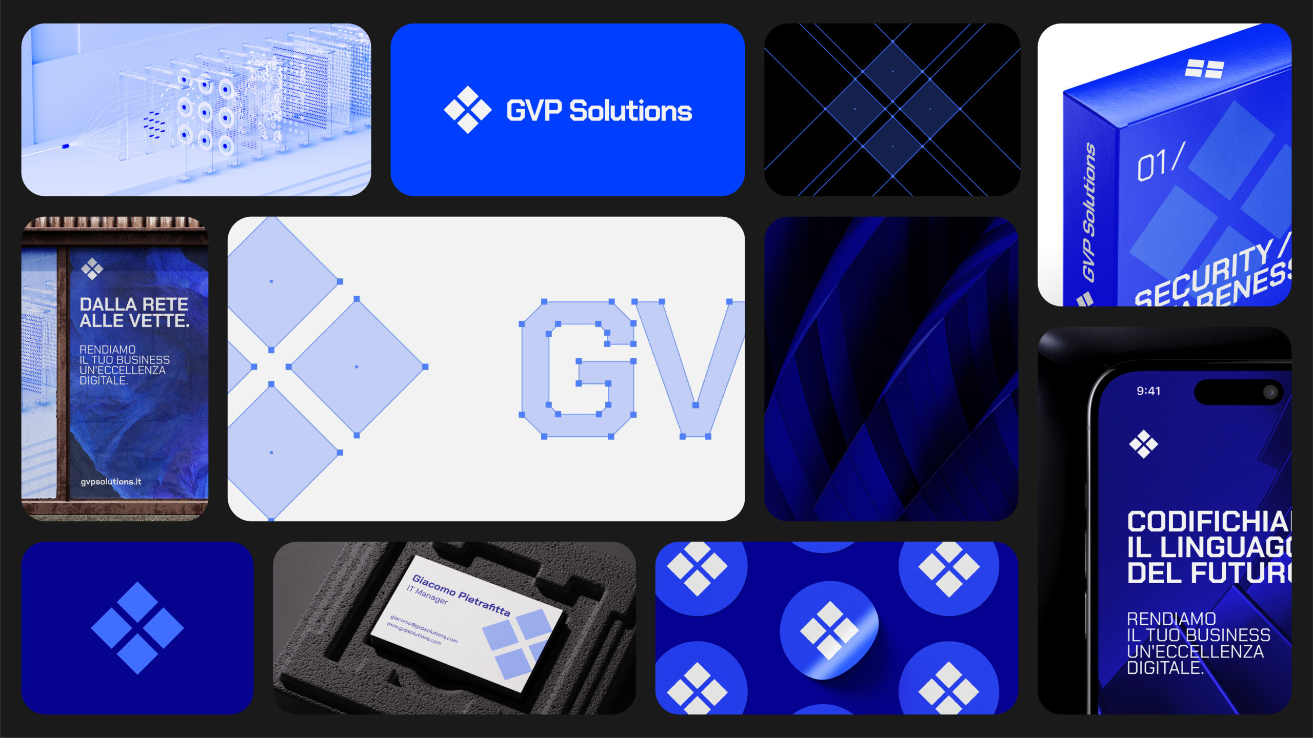 coordinato grafico e direzione creativa per gvp solutions