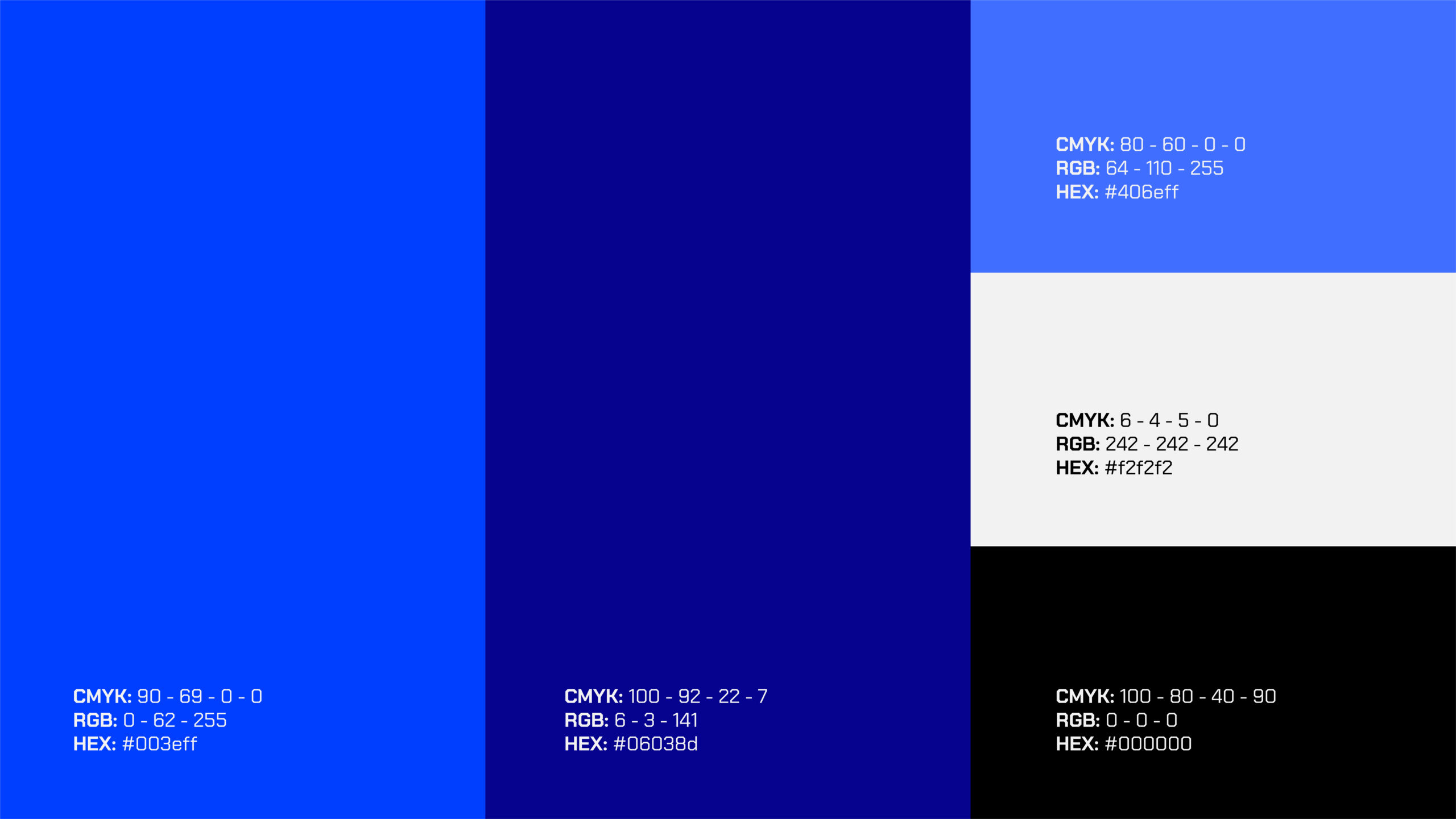 palette colori per azienda tech, sfumature di blu