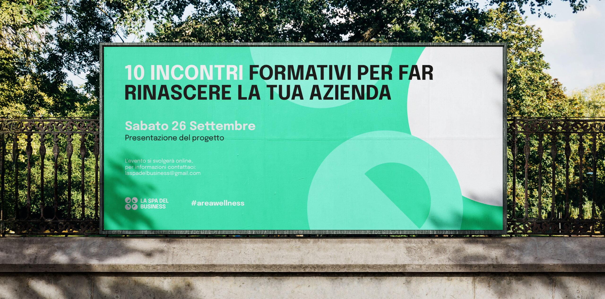 Poster design e coordinato per la spa del business