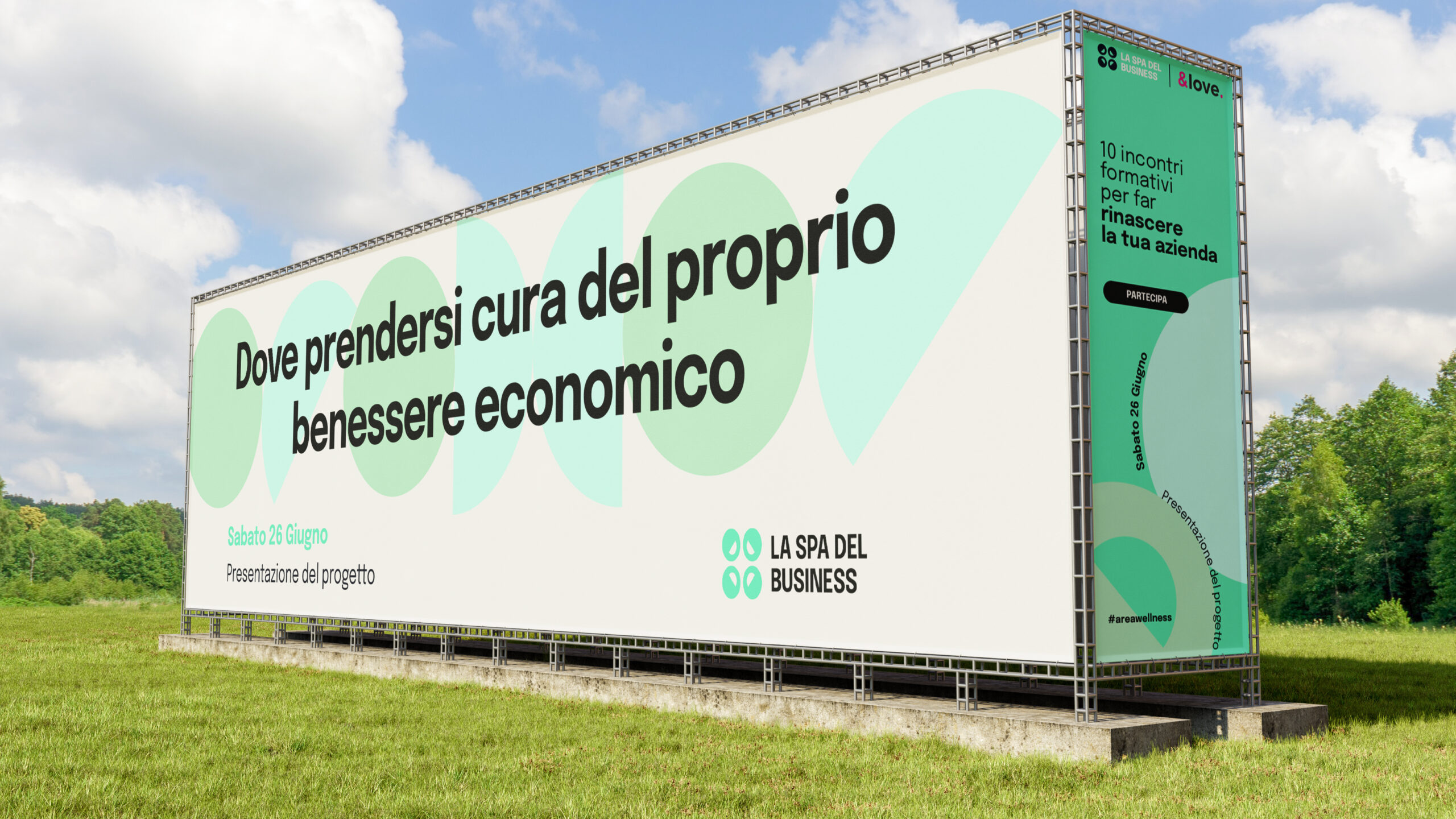 Billoboard pubblicitario per eventi