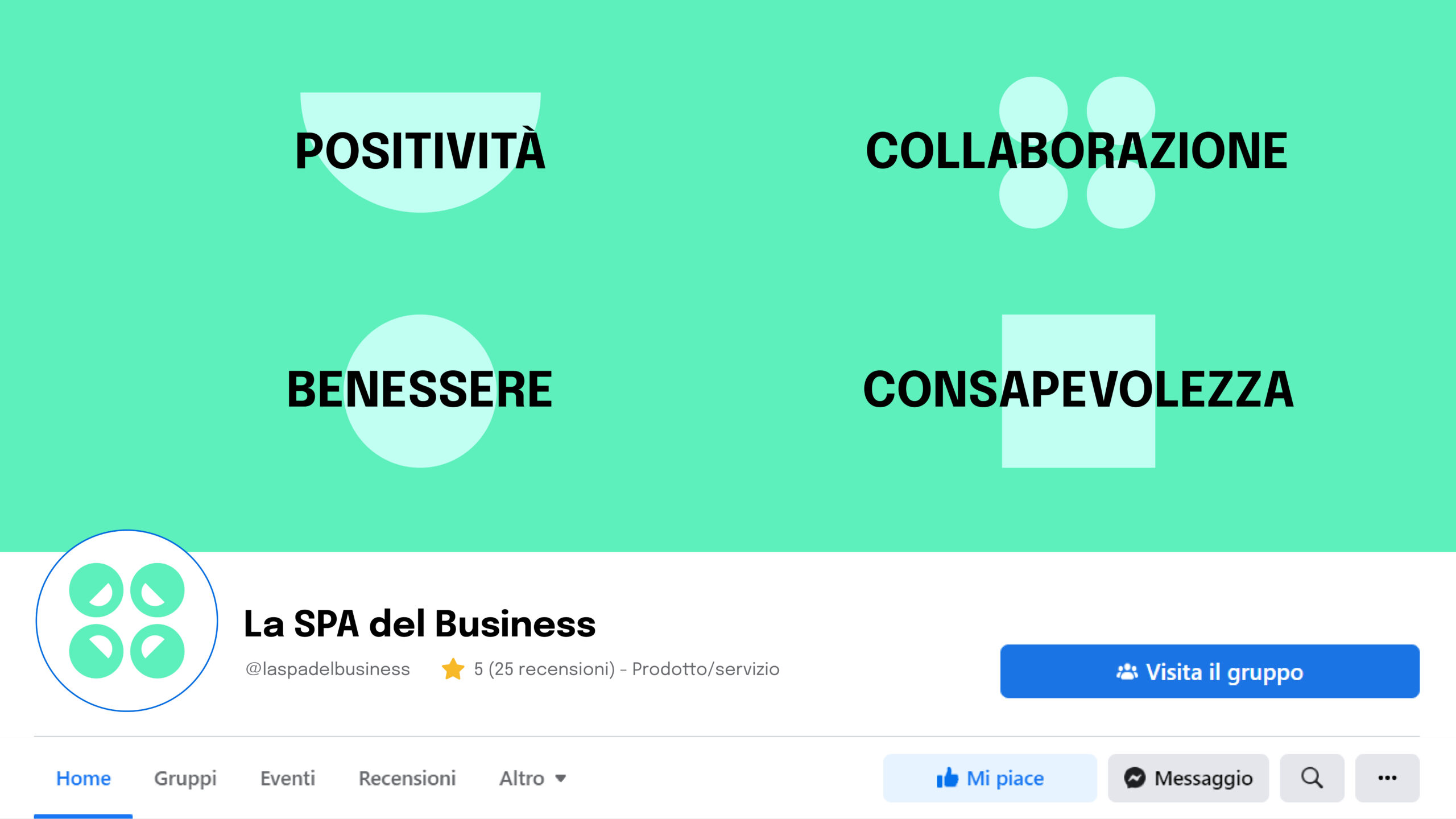 copertina facebook design per la spa del business