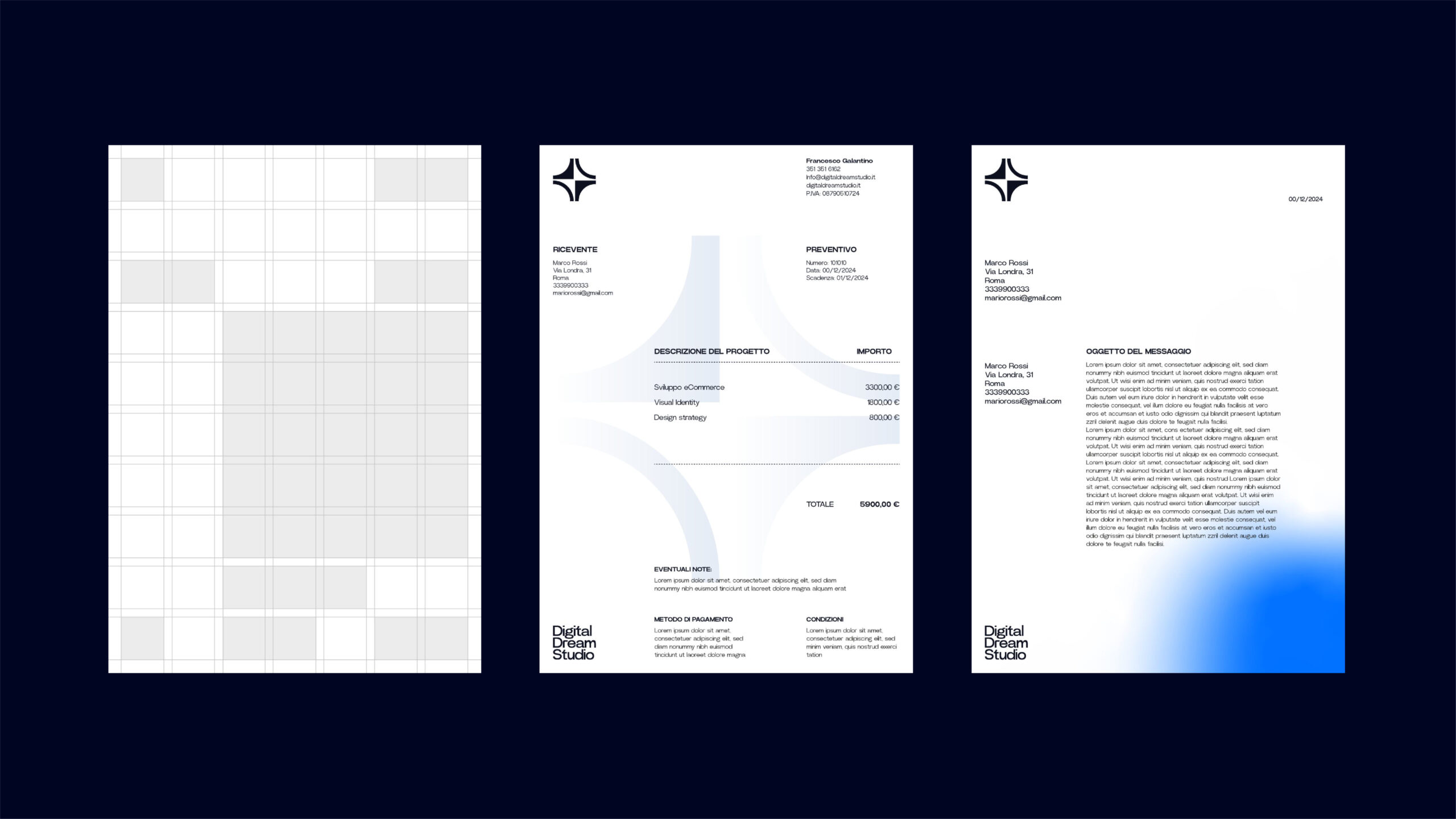 Progettazione grafica per digital dream studio