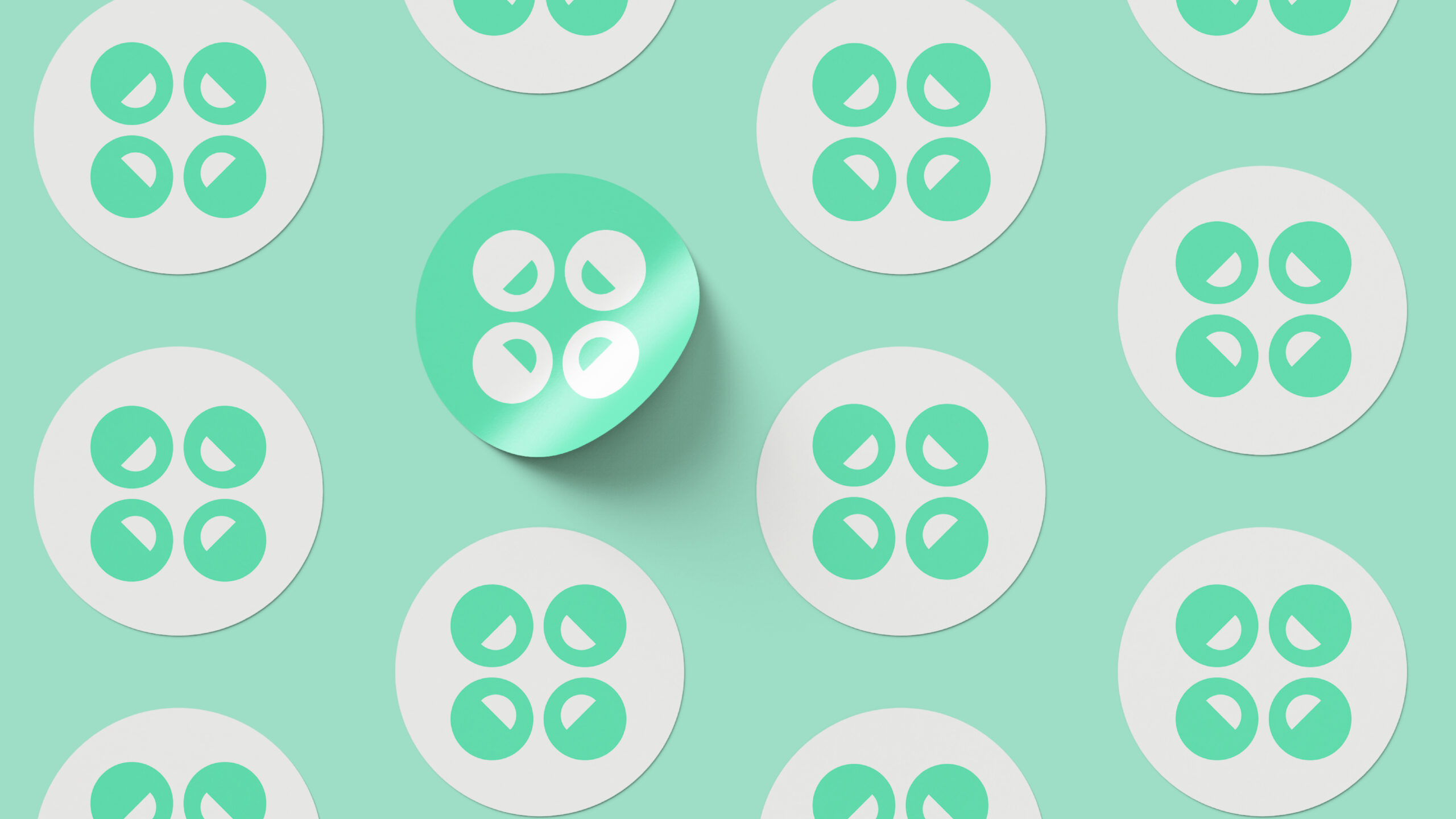 Sticker per brand identity