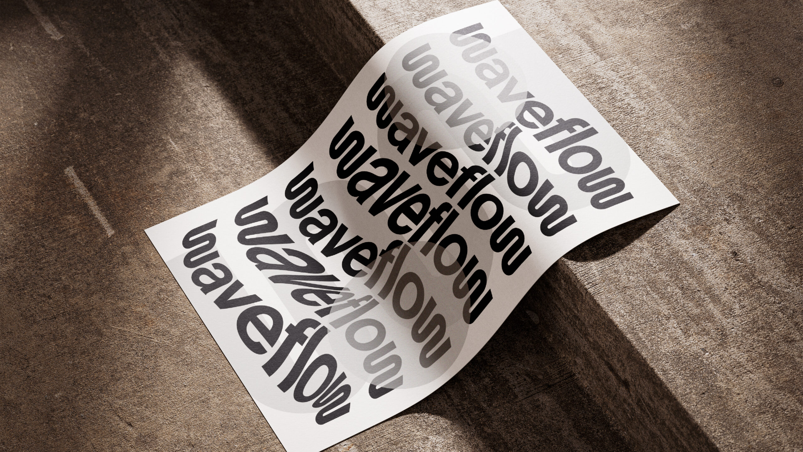 Poster per brand identity con logo design